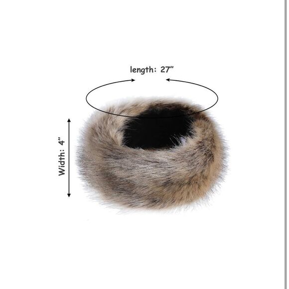 Cozy Faux Fur Headband Earmuffs Hat main image 7
